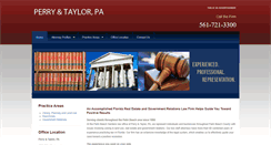 Desktop Screenshot of perrytaylorlaw.com